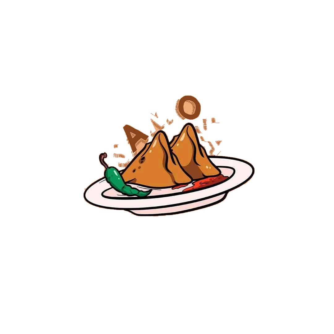 Samosa chat Sticker